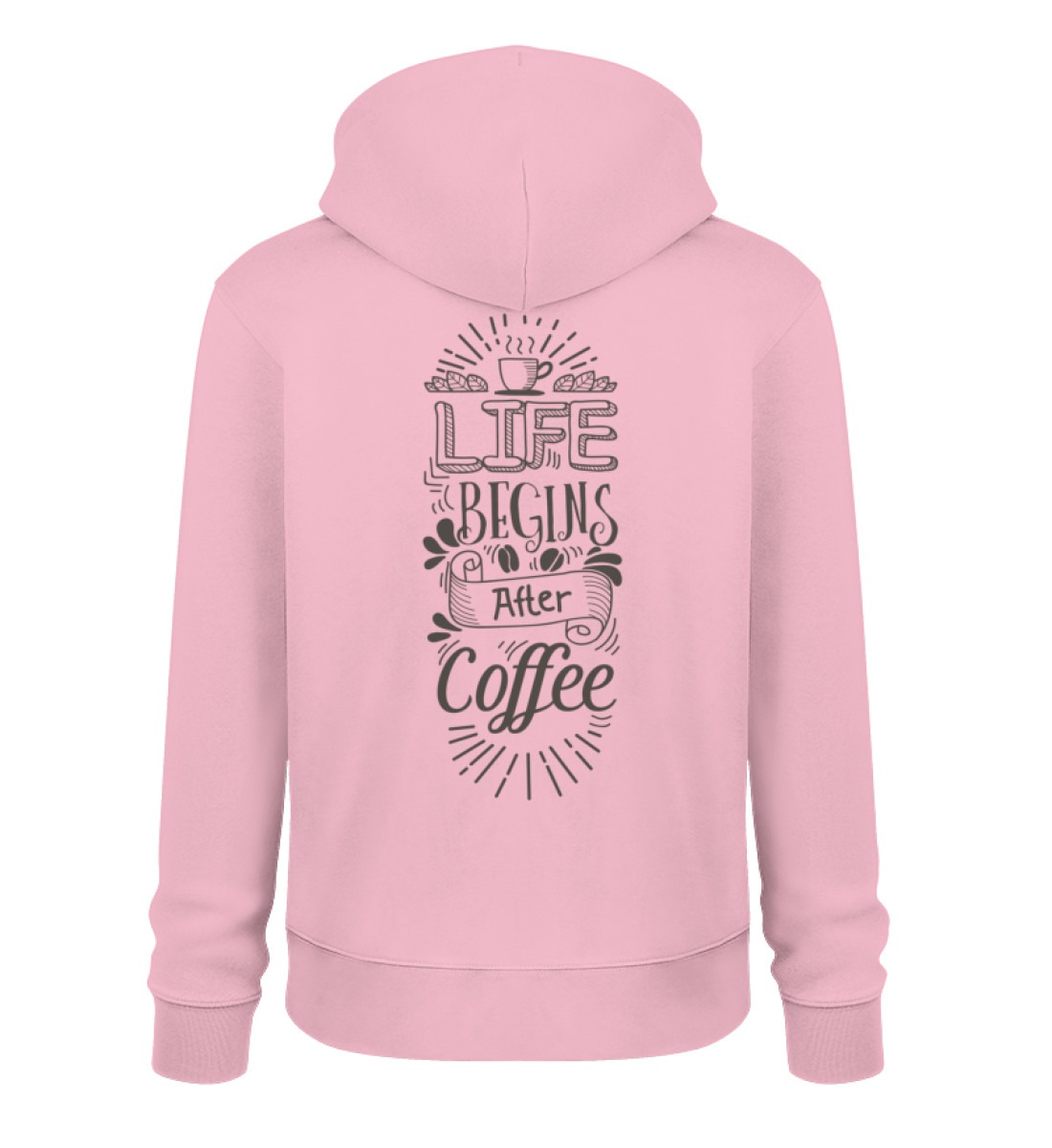 Life begins after coffee light colors - Unisex Organic Hoodie 2.0 ST/ST-6883