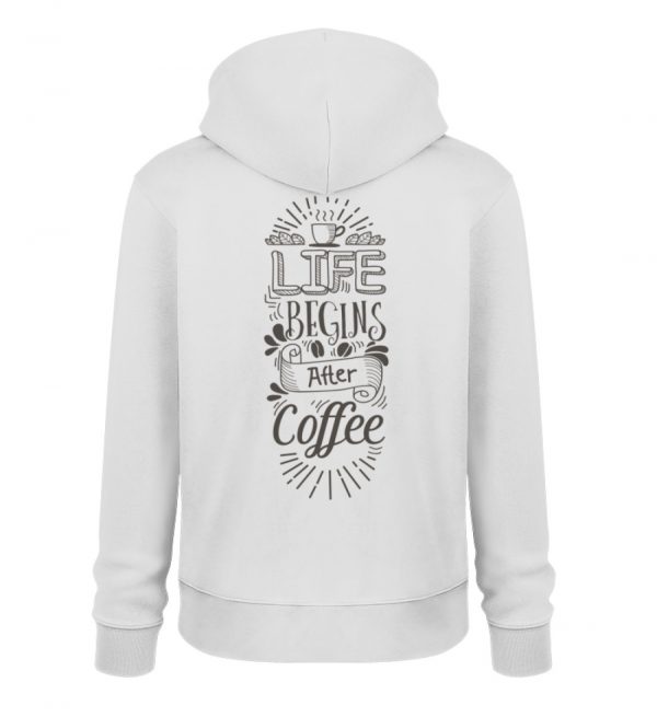 Life begins after coffee light colors - Unisex Organic Hoodie 2.0 ST/ST-6961