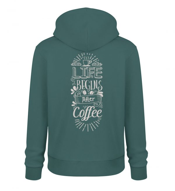 Life begins after coffee_dark colors - Unisex Organic Hoodie 2.0 ST/ST-7032