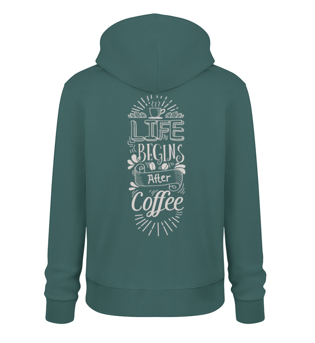 Life begins after coffee_dark colors - Unisex Organic Hoodie 2.0 ST/ST-7032
