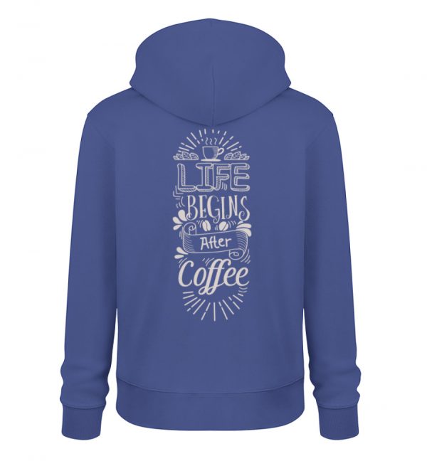 Life begins after coffee_dark colors - Unisex Organic Hoodie 2.0 ST/ST-7139