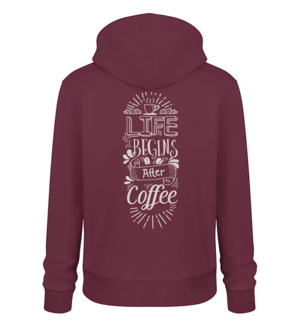 Life begins after coffee_dark colors - Unisex Organic Hoodie 2.0 ST/ST-839