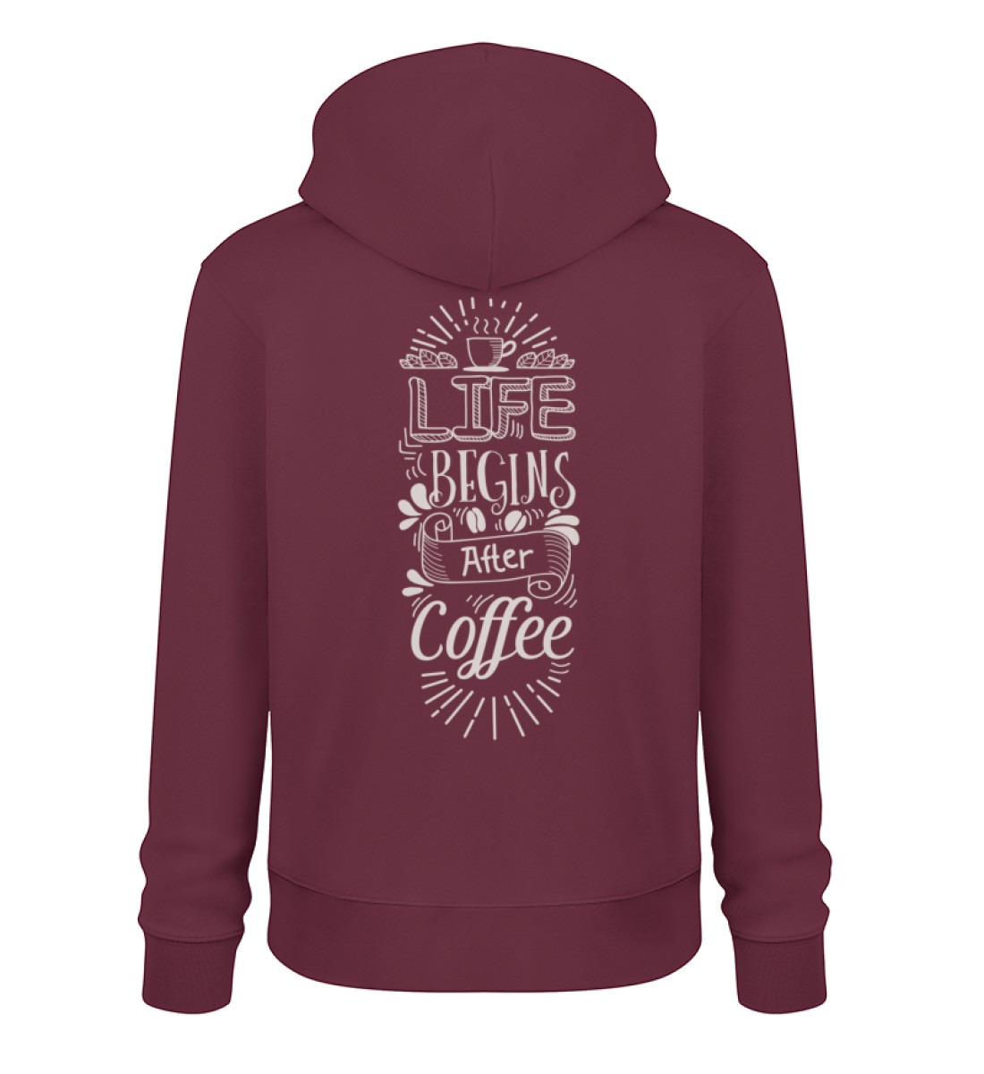Life begins after coffee_dark colors - Unisex Organic Hoodie 2.0 ST/ST-839