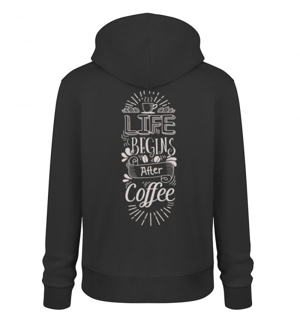 Life begins after coffee_dark colors - Unisex Organic Hoodie 2.0 ST/ST-16