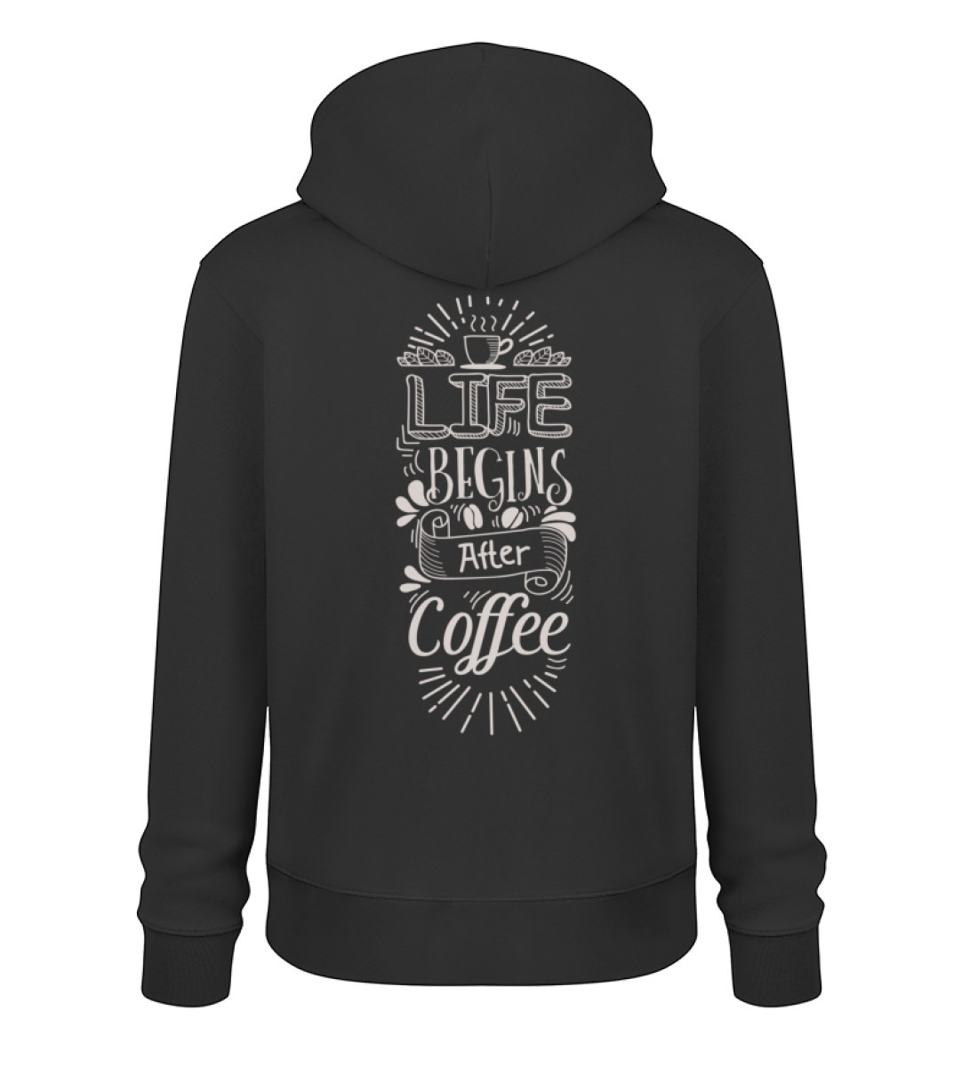 Life begins after coffee_dark colors - Unisex Organic Hoodie 2.0 ST/ST-16